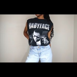 Babyface tender love black tank shirt M
